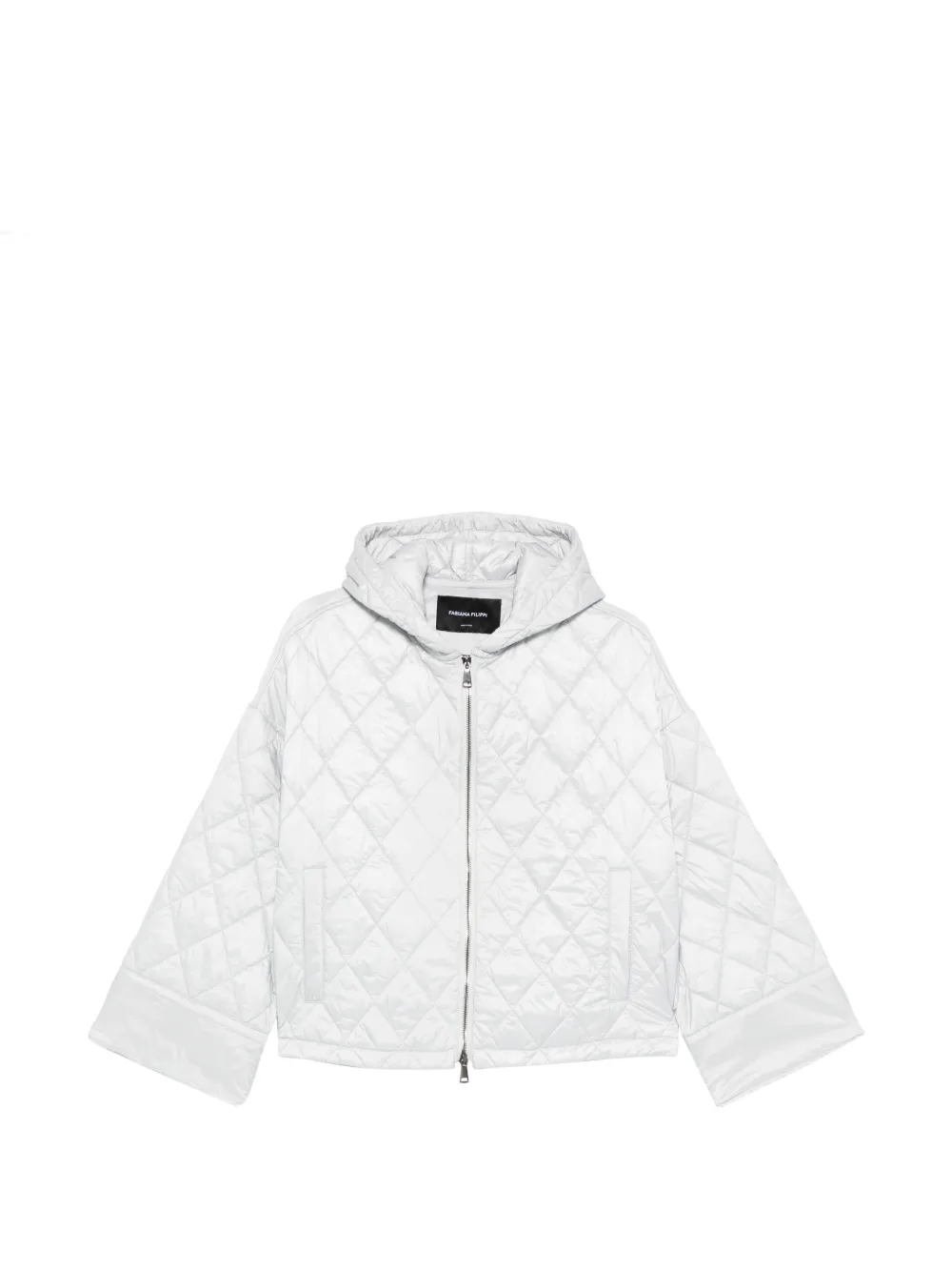 Fabiana Filippi quilted hooded jacket - Blu