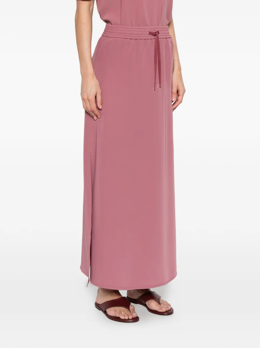 Herno Maxi-rok met trekkoord Roze