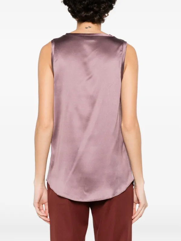 Brunello Cucinelli Stretch Silk Satin Camisole | Purple | FARFETCH