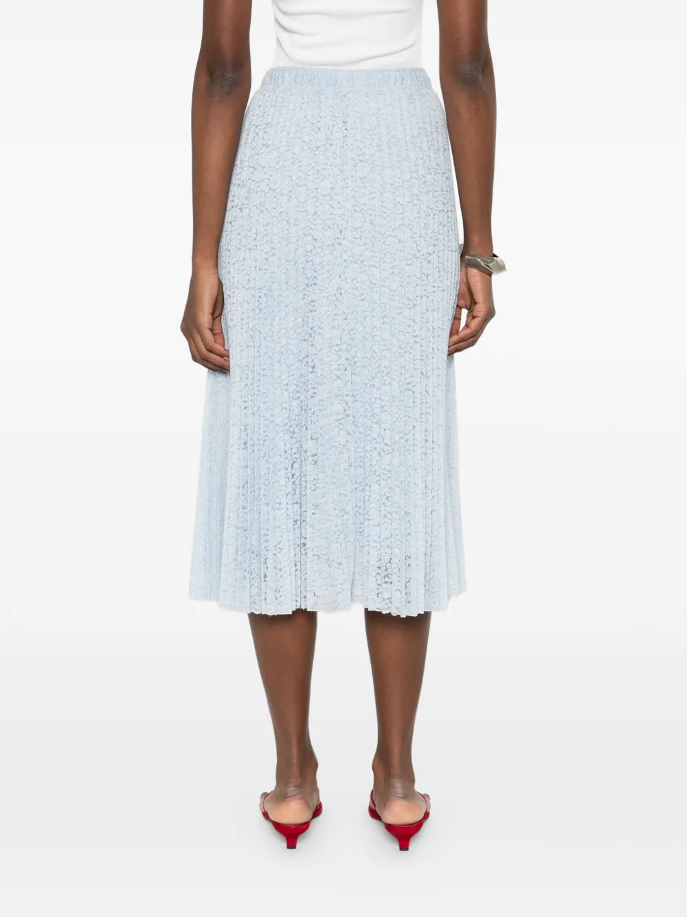 Pleated Lace Skirt