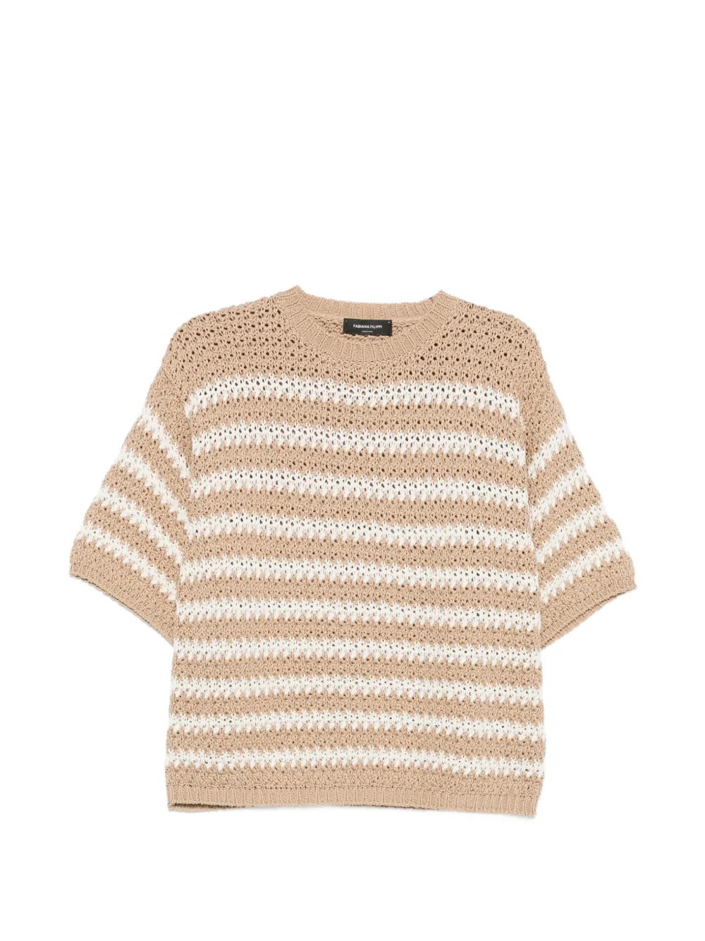 Fabiana Filippi T-shirt a righe - Toni neutri