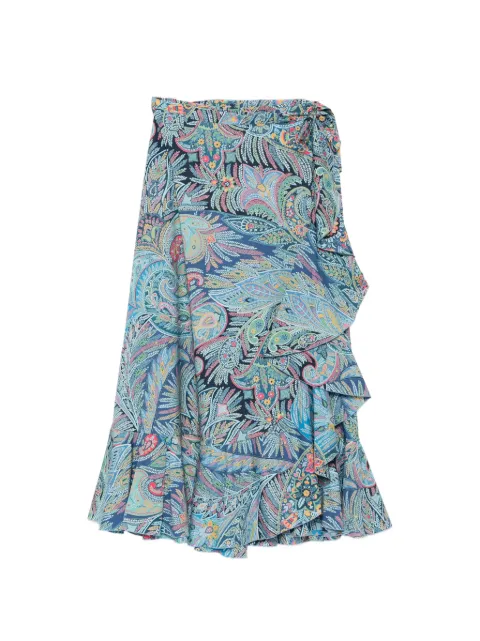 ETRO ruffled paisley skirt