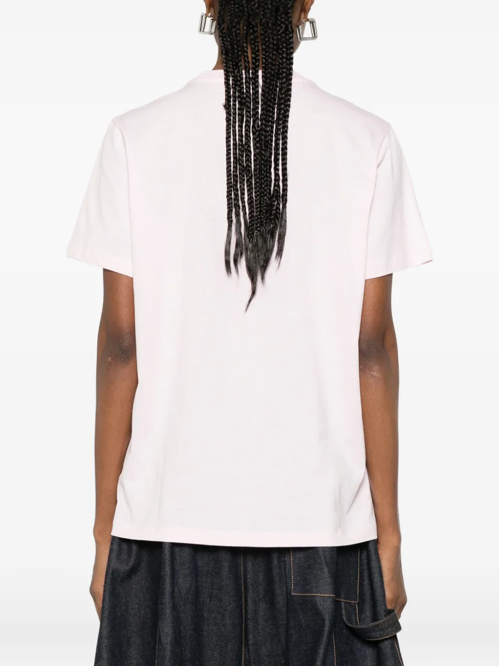 GANNI T-shirt met print Roze