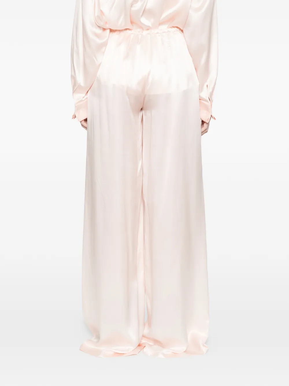 Ermanno Scervino Broek met elastische tailleband Roze