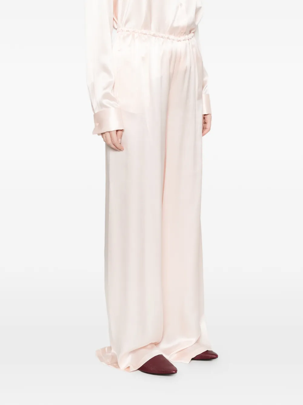 Ermanno Scervino Broek met elastische tailleband Roze