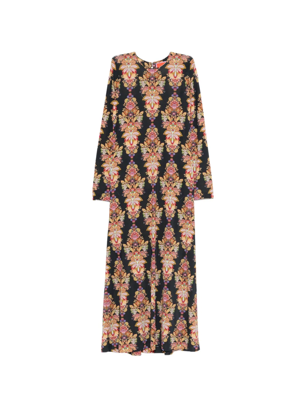 La DoubleJ long-sleeve floral dress - Black
