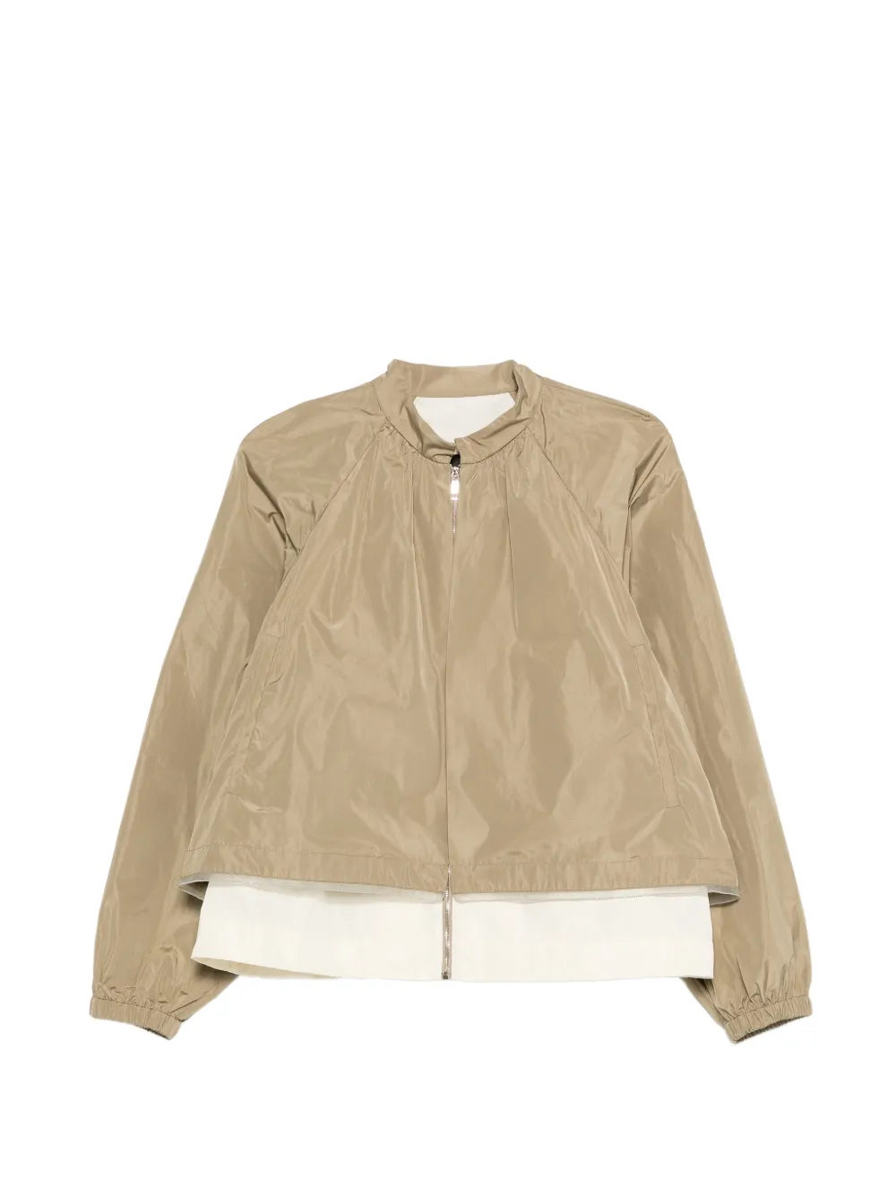 Fabiana Filippi zip-up bomber jacket - Verde