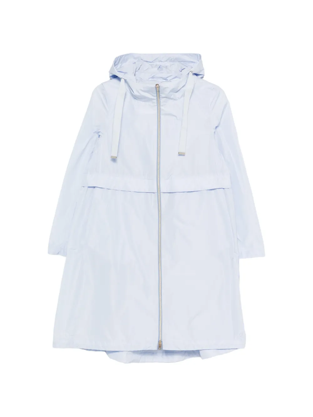 Herno hooded zip parka coat - Blu