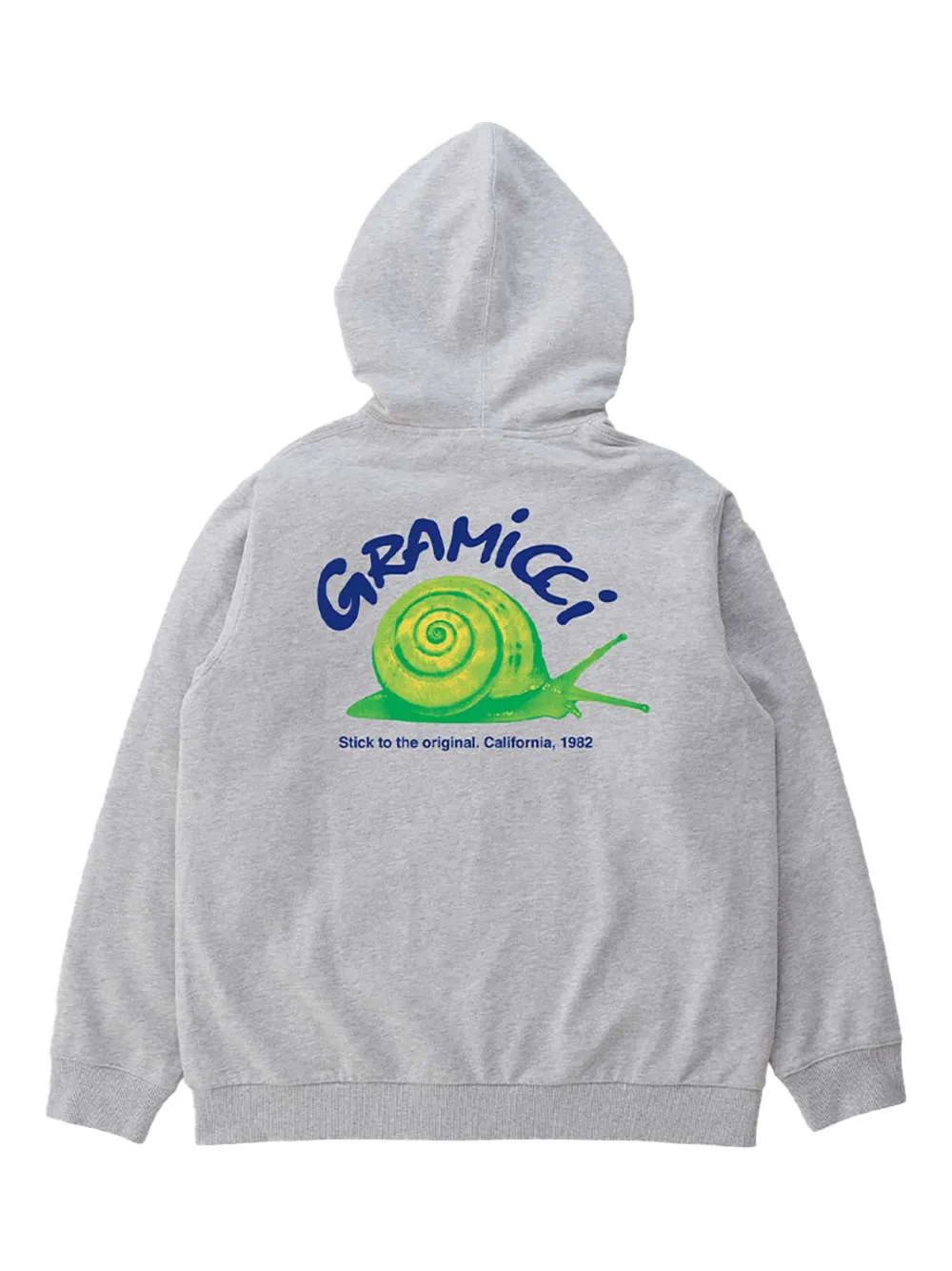 Gramicci Snail-graphic Hoodie In Gray