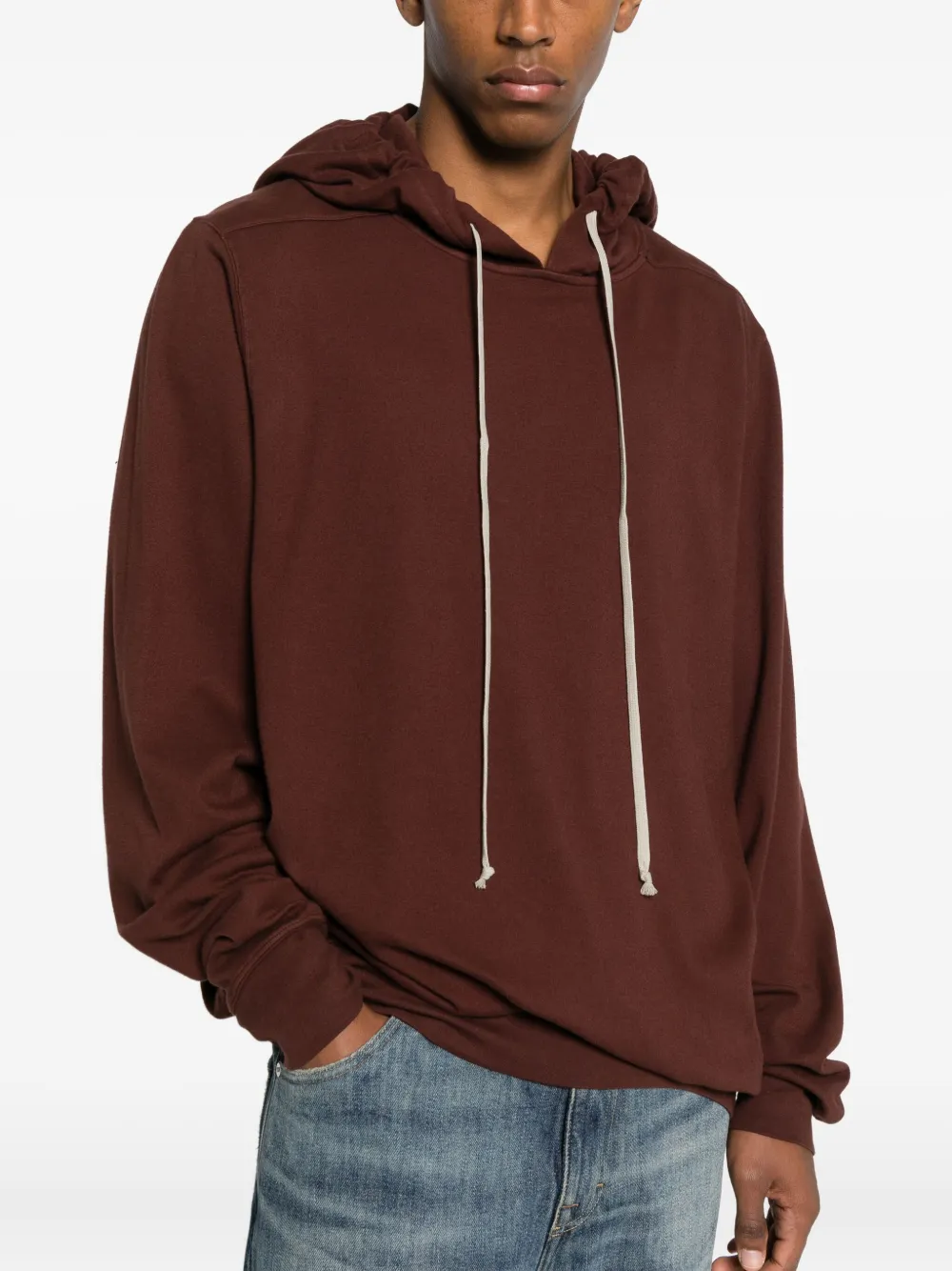 Rick Owens DRKSHDW Katoenen hoodie Rood