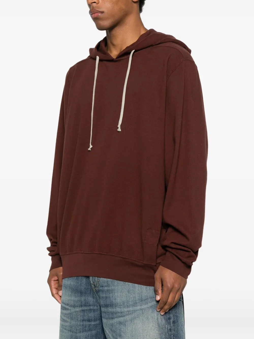 Rick Owens DRKSHDW Katoenen hoodie Rood