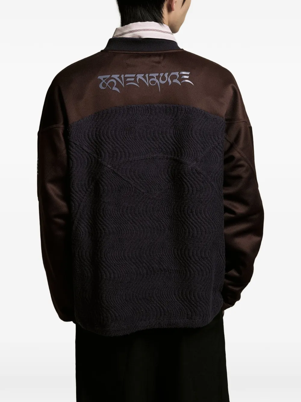 Namesake Textured Panelled Sweatshirt In Brown