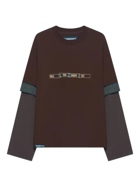 NAMESAKE long sleeve layered T-shirt