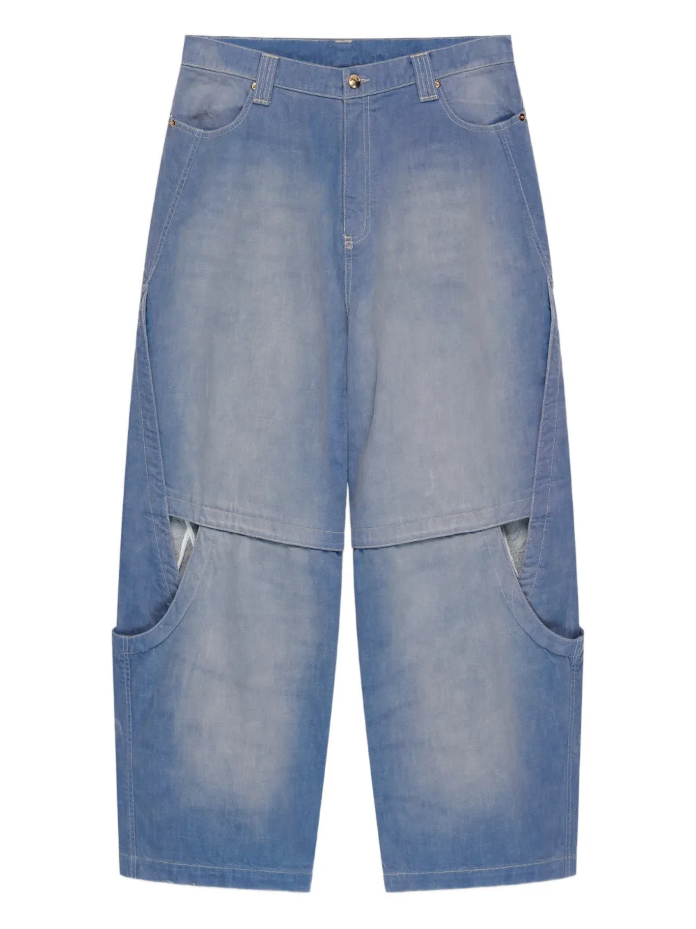 Namesake Cutout Denim Jeans In Blue
