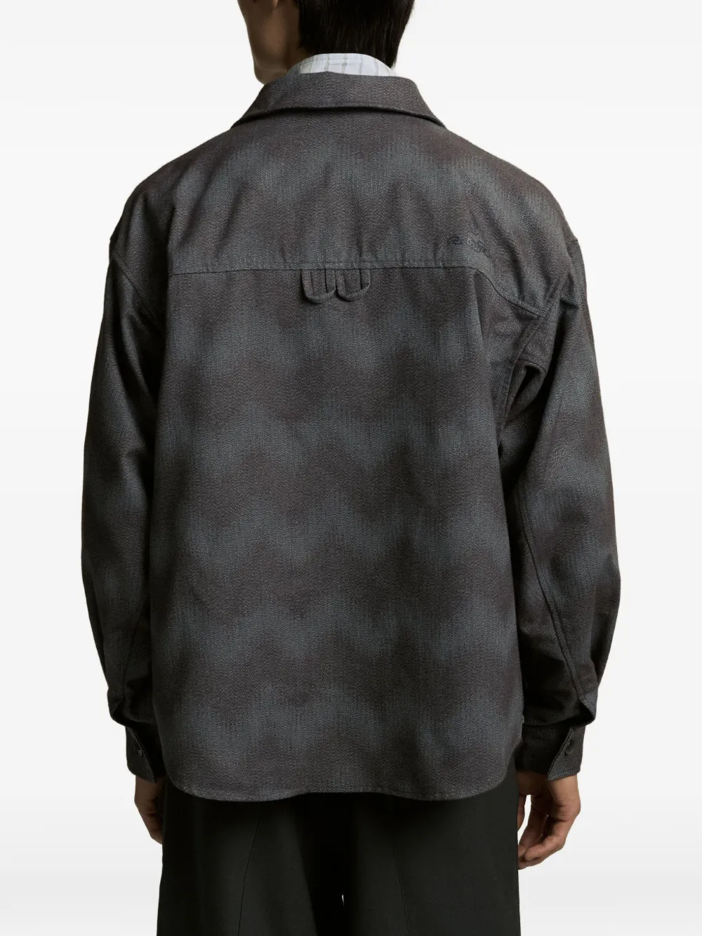 Namesake Zip Pocket Shirt Jacket In Gray