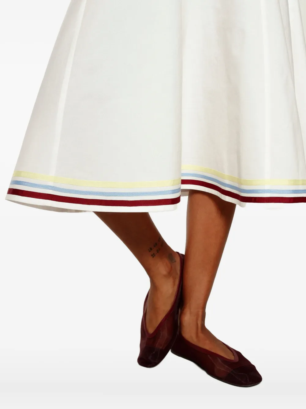 Isolda Maranhão Midi Skirt In White