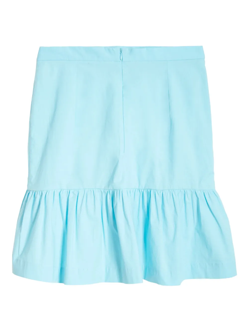 Isolda Arábia Ruffled Mini Skirt In Blue