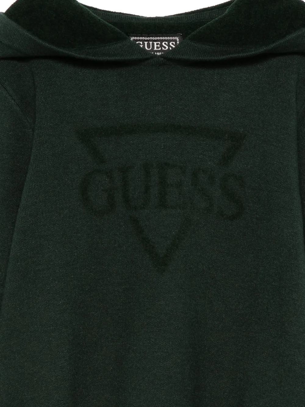 guess kids Hoodie met logodetail Groen