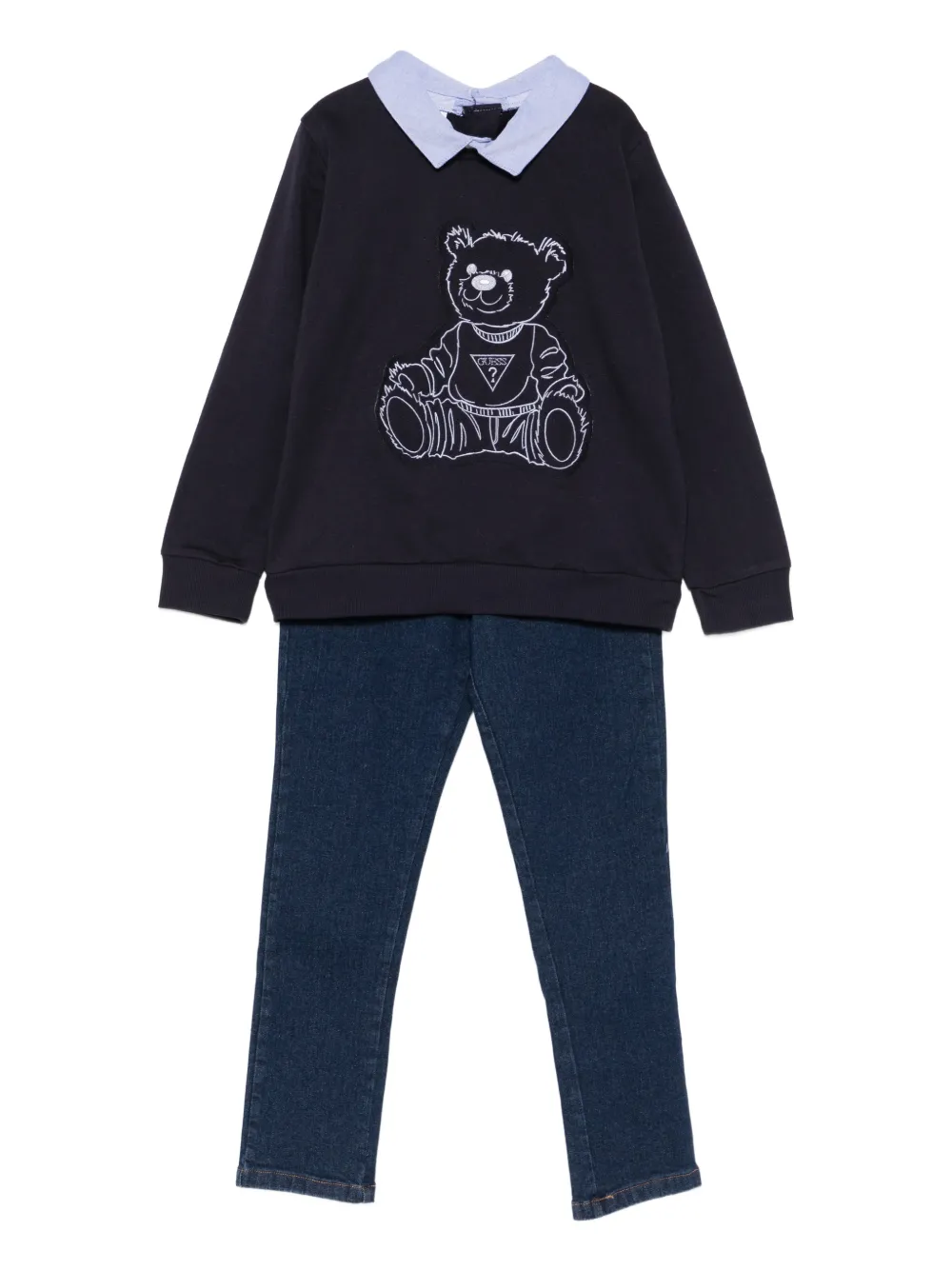 guess kids denim trouser set | Blue | Image 1