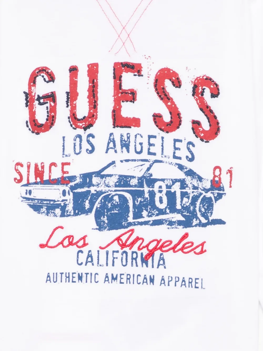 guess kids T-shirt met logoprint Wit