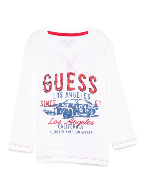 guess kids t-shirt à logo imprimé