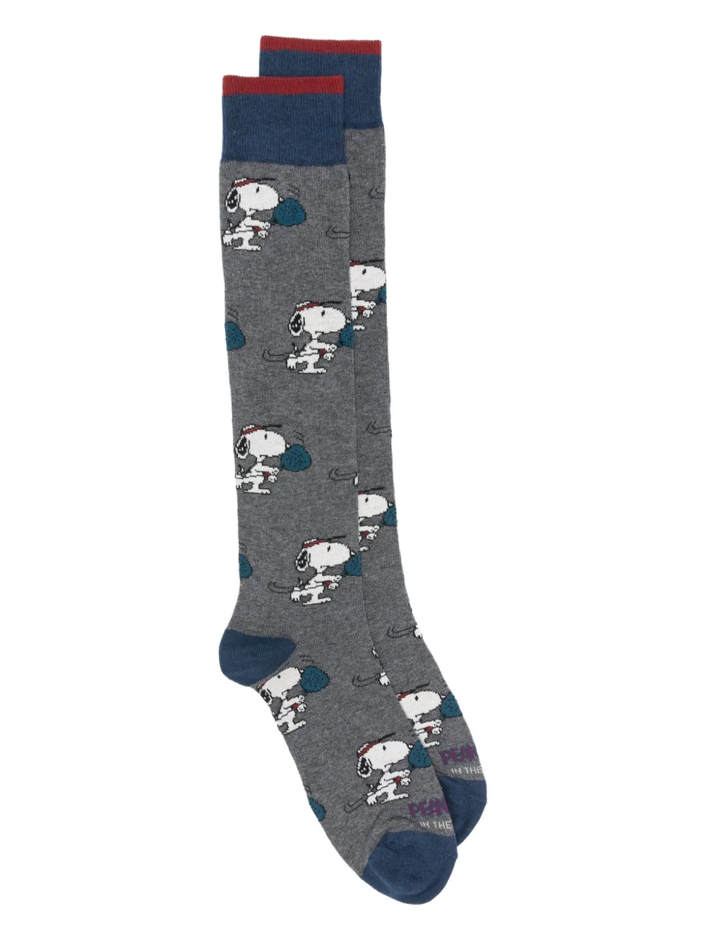 In The Box x Peanuts By Schulz patterned socks | gris | Image 1