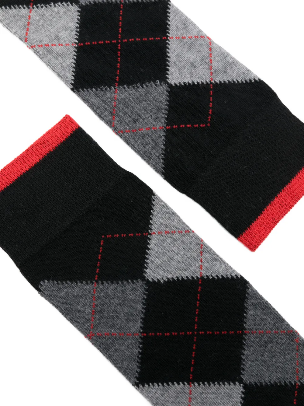 Argyle Ribbed Socks