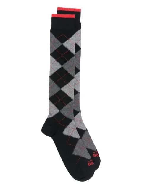 In The Box argyle ribbed socks