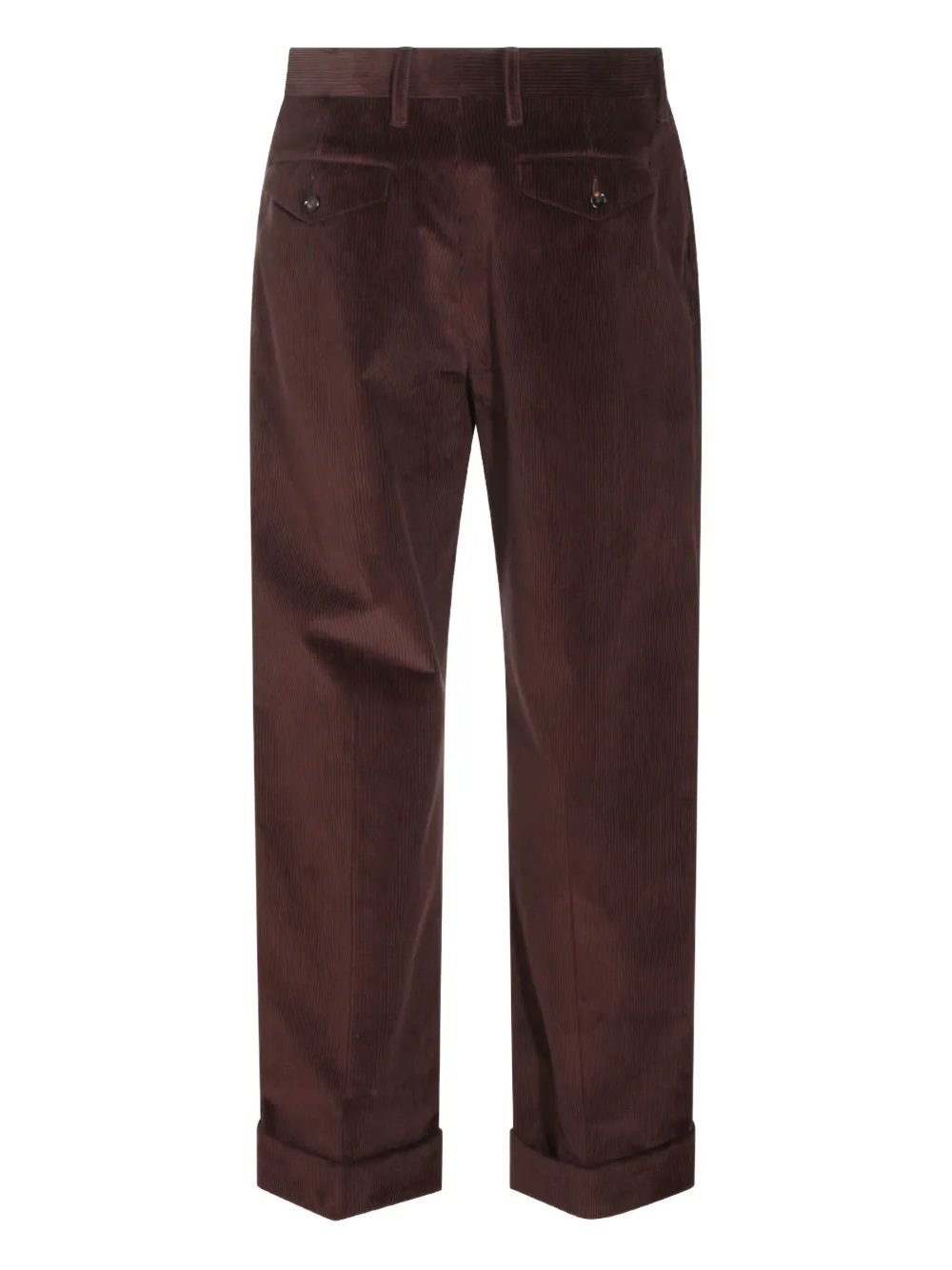 Burberry pleated corduroy trousers - Bruin