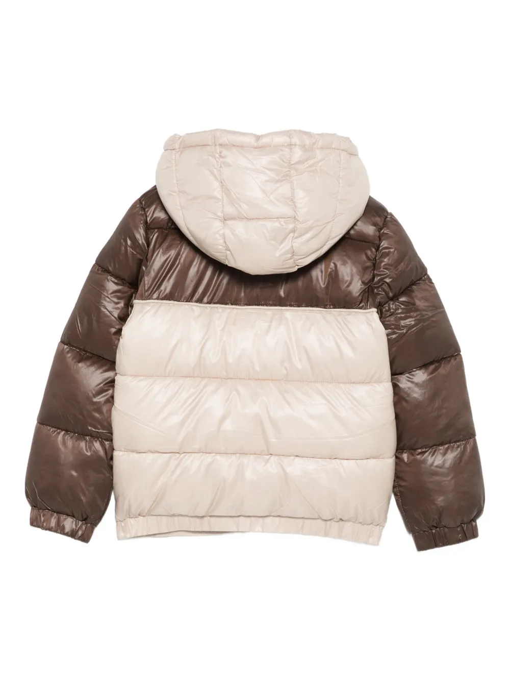 guess kids hooded colourblock jacket | Girls Padded Jackets | Image 2