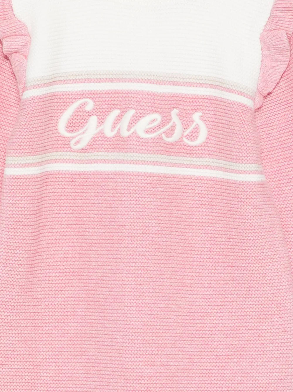 guess kids Gebreid jurkset met ruches en logo Roze