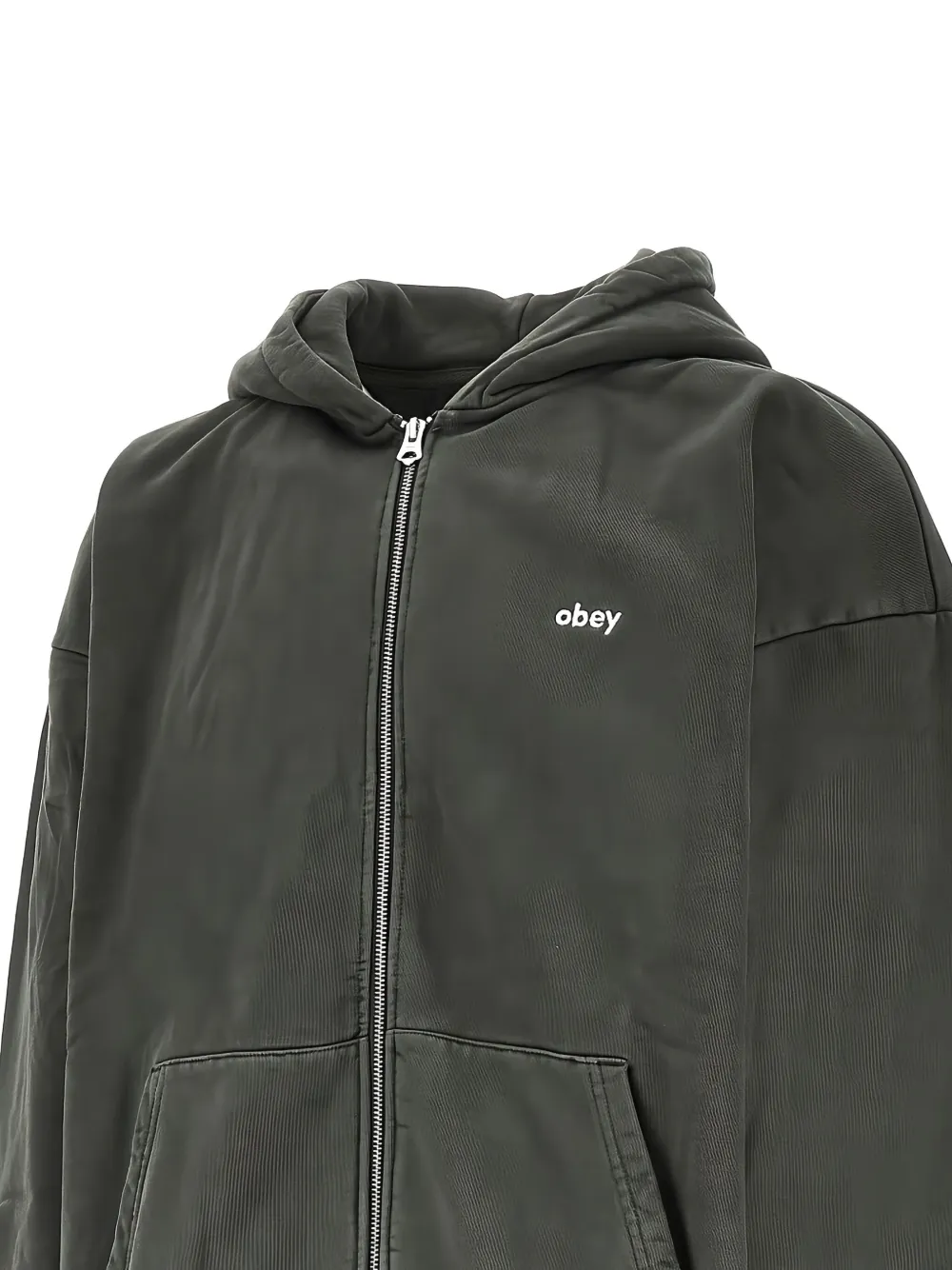 Obey Felpa in cotone con zip e cappuccio | Felpe con cappuccio | Image 2