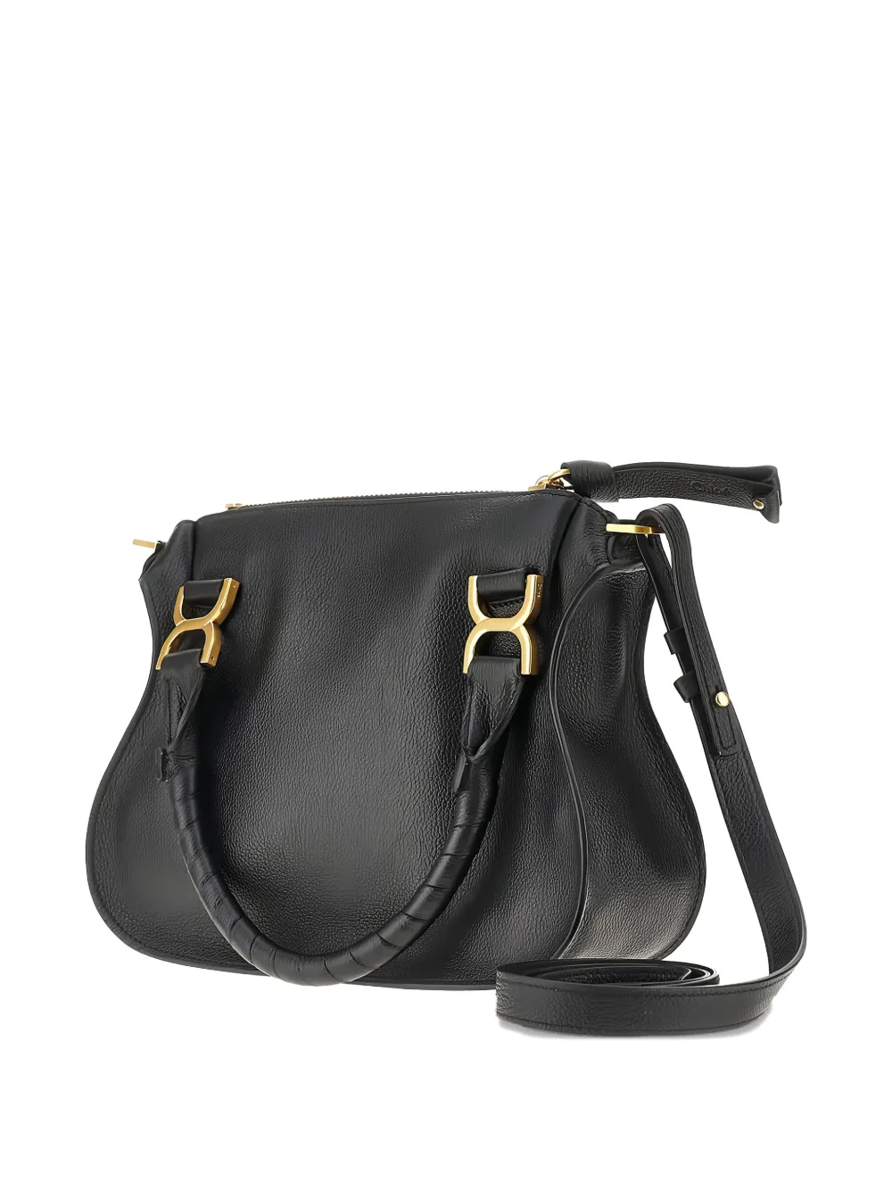 Chloé Marcie leather tote bag - Zwart