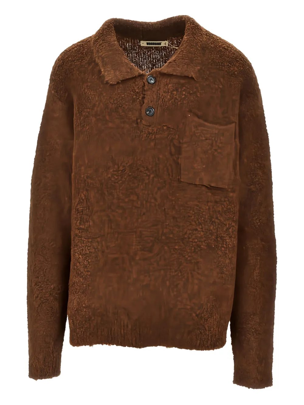 Bird playera tipo polo con bolsillo | marrón | Image 1