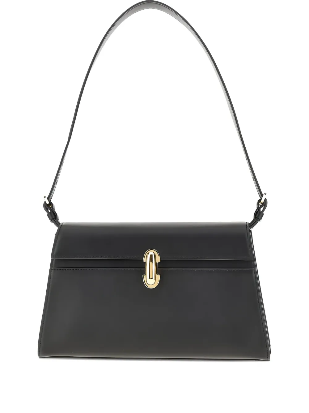 Savette Symmetry Leather Shoulder Bag In Black