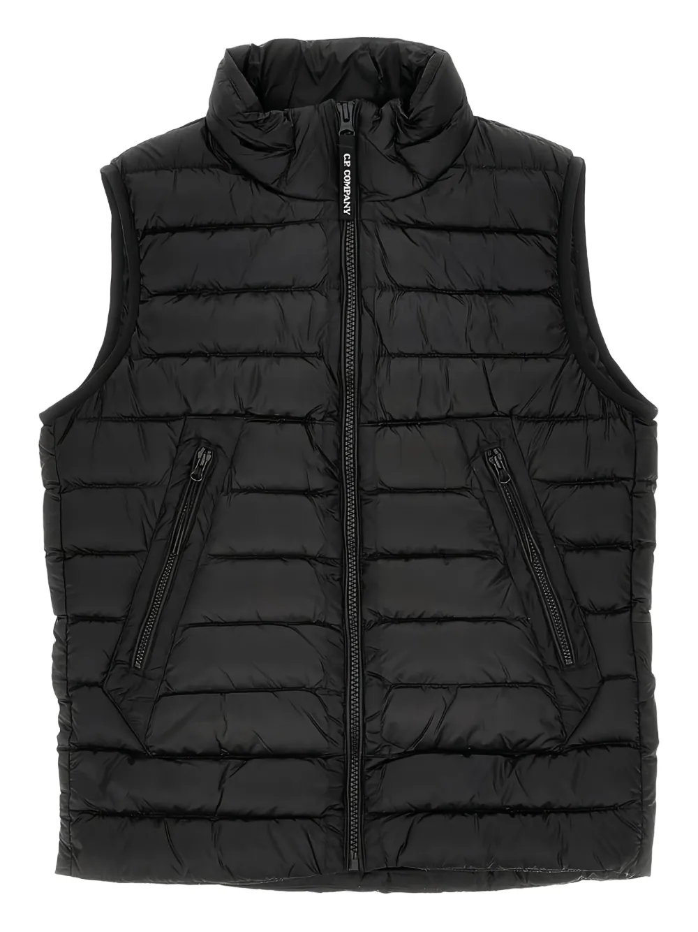 C.P. Company Kids zip padded gilet - Schwarz