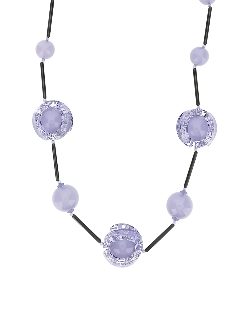 Emporio Armani Halsketting met kralen - Paars