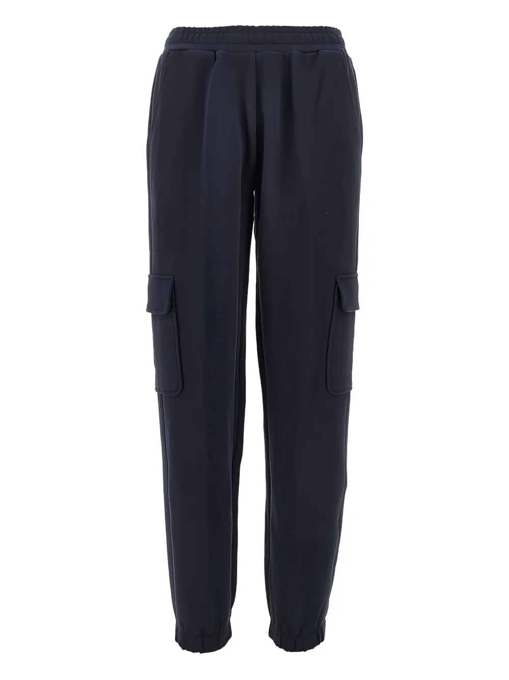 Emporio Armani Elastic-waist Cargo Pants In Blue