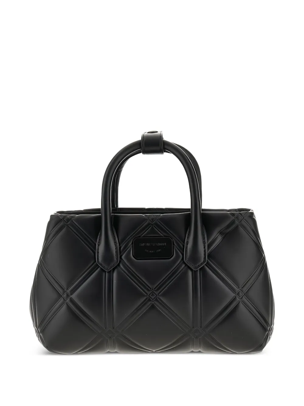 Emporio Armani Gewatteerde shopper - Zwart