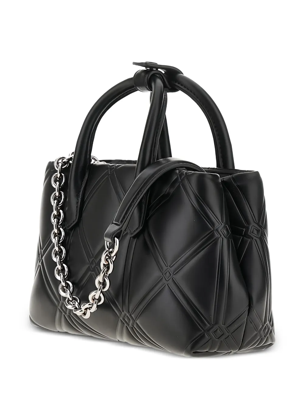 Emporio Armani quilted tote bag - Black