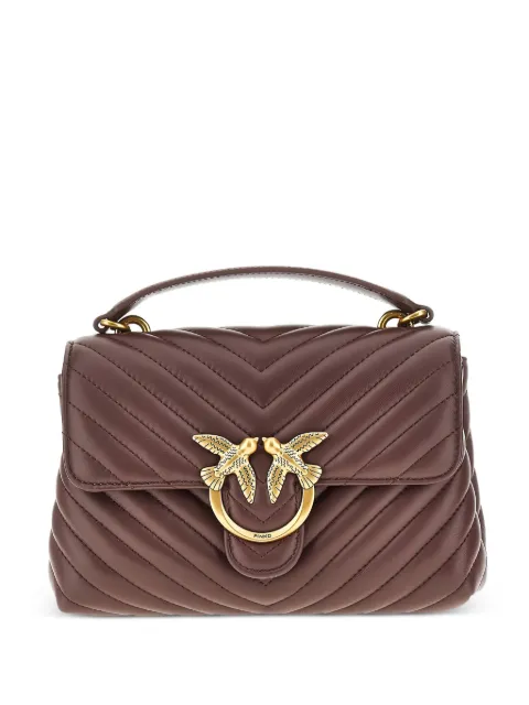 PINKO Classic Love chevron tote bag