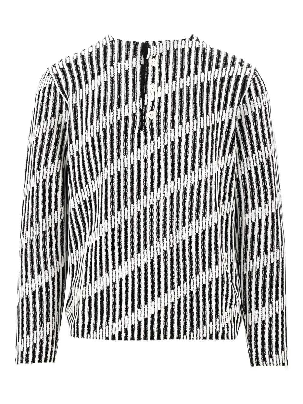 Emporio Armani Gestreepte trui Zwart