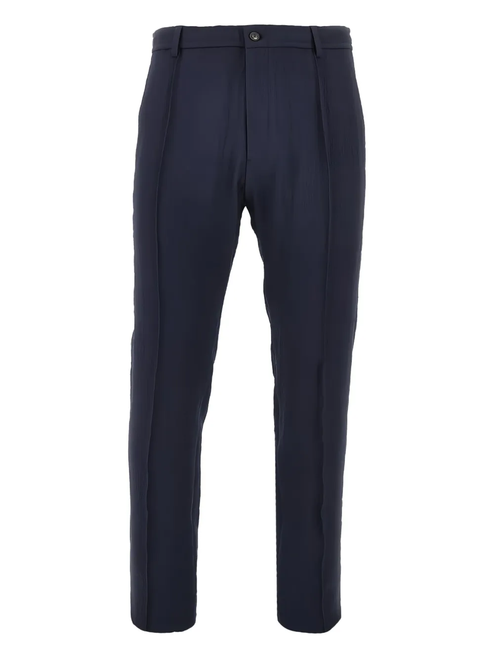 Emporio Armani textured trousers - Blu