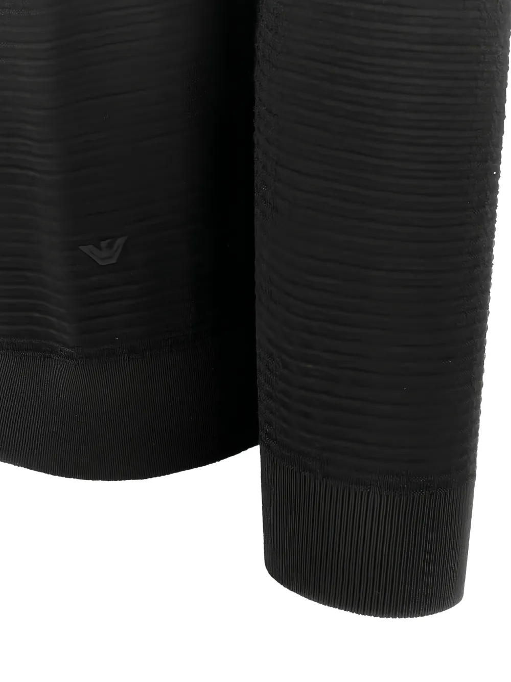 Emporio Armani Geribbelde sweater - Zwart