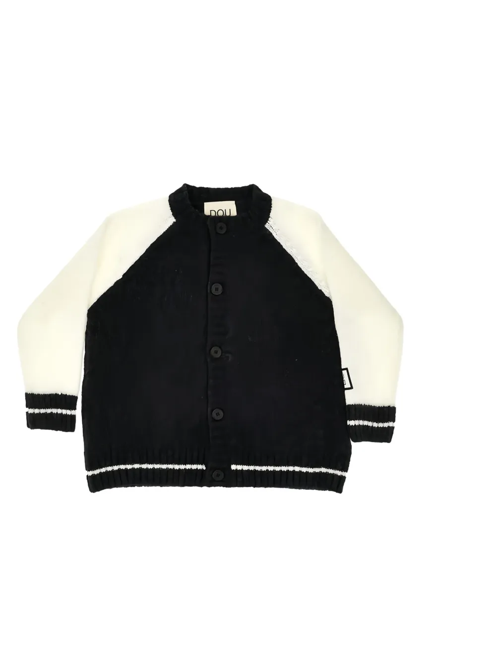 Doudou et Compagnie two-tone buttoned cardigan | Boys Cardigans | Image 2