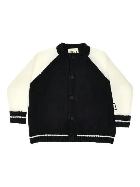 Doudou et Compagnie two-tone buttoned cardigan