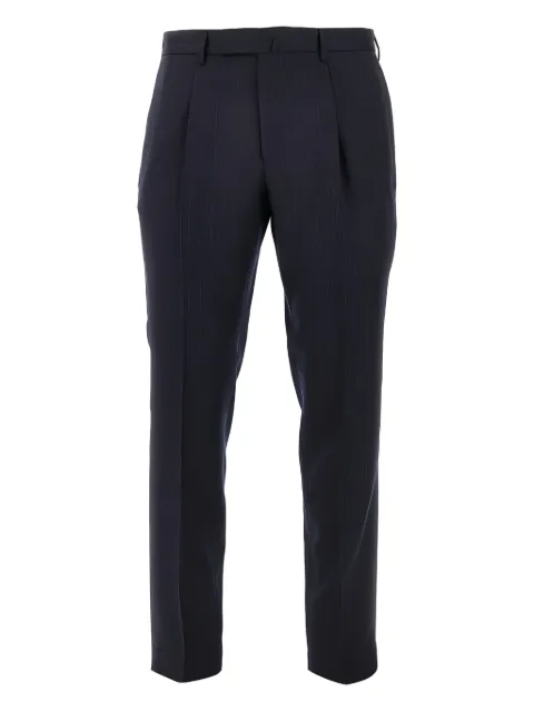 Santaniello pinstripe pleated-front trousers