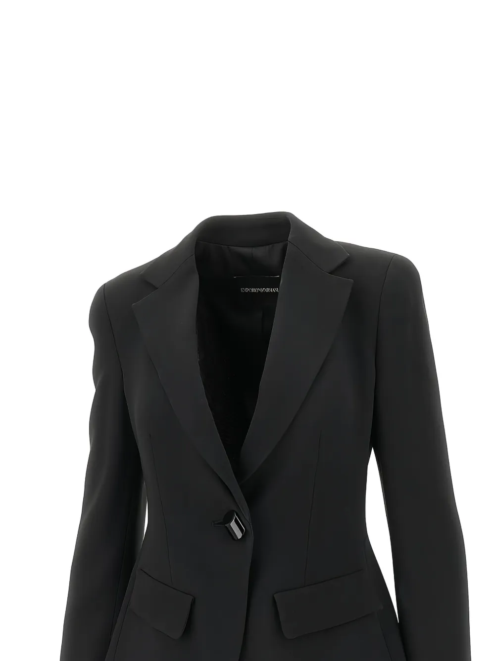 Emporio Armani Blazer met enkele rij knopen Zwart