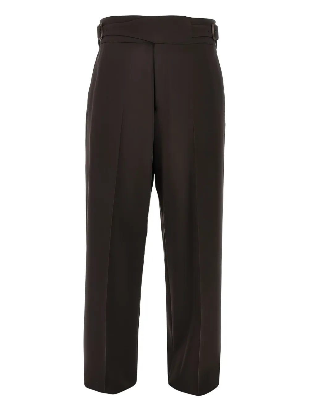 Emporio Armani belted trousers - Marrone