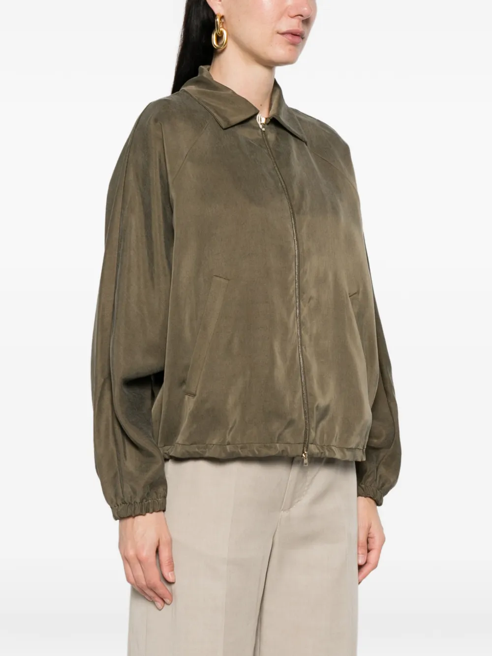 Herno Jack met rits Groen